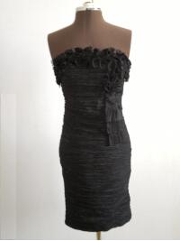 Cocktailkleid plisse�, camelbeige